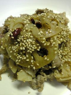 れんこん&豚肉の炒め物☆きんぴら風-レシピのメイン写真