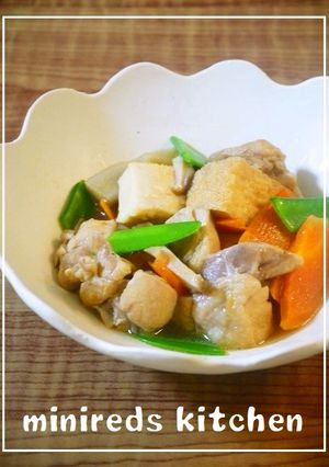 鶏肉と厚揚げの煮物-レシピのメイン写真