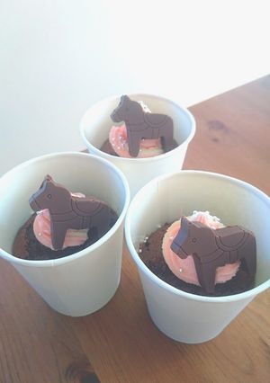 チョコレートクリームチーズのカップケーキ-レシピのメイン写真