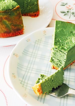 抹茶のベイクドチーズケーキ-レシピのメイン写真