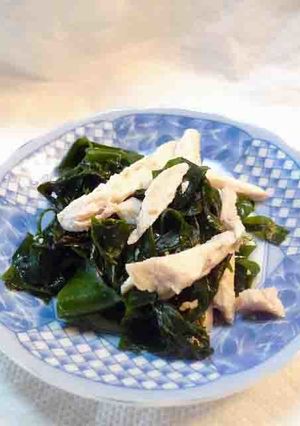 鶏胸とわかめの簡単ポン酢あえ-レシピのメイン写真