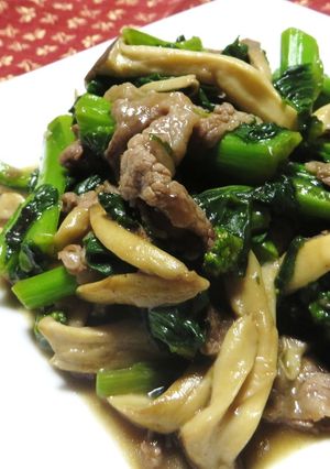 菜の花と牛肉のオイスター炒め-レシピのメイン写真