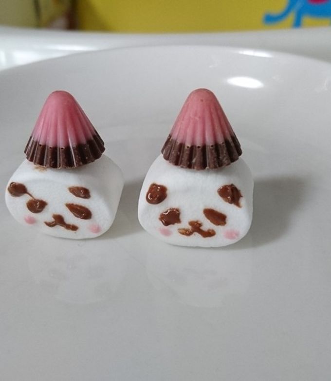 アポロを使って☆マシュマロでパンダ♪② by さるぱんだ  