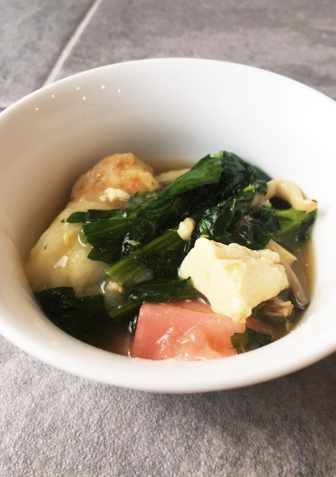 菜の花とお餅の和風炒め-レシピのメイン写真