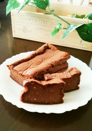 濃厚でヘルシー!豆腐とチョコのケーキ-レシピのメイン写真