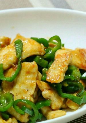 鶏ムネ肉とピーマンのオイスターソース炒め-レシピのメイン写真