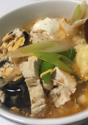 【糖質制限】とりむね韓国風スープ-レシピのメイン写真