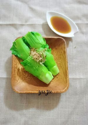 蕾菜最高！感動的な美味しさ♪蕾菜の温野菜-レシピのメイン写真