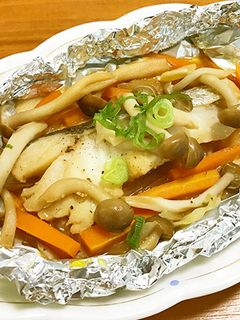 白身魚の柚ぽんホイル焼き-レシピのメイン写真
