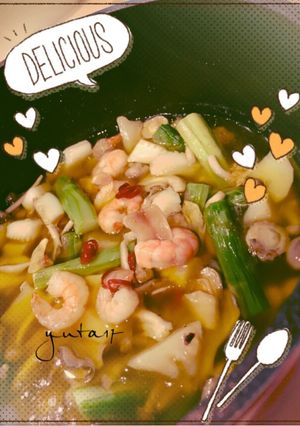 海老とキノコのアヒージョ-レシピのメイン写真
