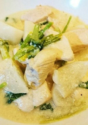 かぶと鶏肉のミルク味噌煮-レシピのメイン写真
