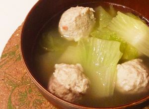 簡単！白菜とつくねのほっこり生姜スープ-レシピのメイン写真
