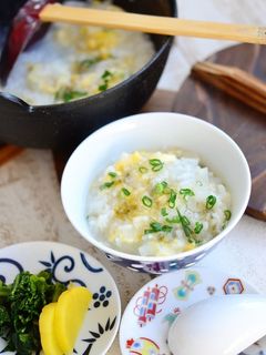 おぼろ昆布ふりかけの大根卵がゆ-レシピのメイン写真