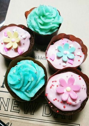 ブラウニー風チョコカップケーキ-レシピのメイン写真