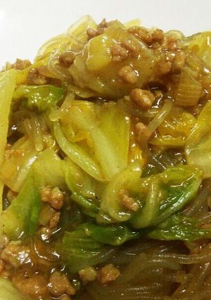 カレー味の麻婆春雨♪　ごはんが進む〜-レシピのメイン写真