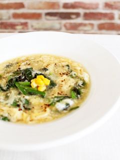 ほうれん草の簡単たまごスープ-レシピのメイン写真