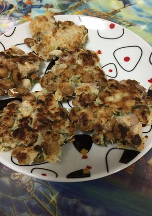 納豆と豚肉入り大根もち-レシピのメイン写真