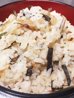 山菜としらすの炊き込みご飯-レシピのメイン写真