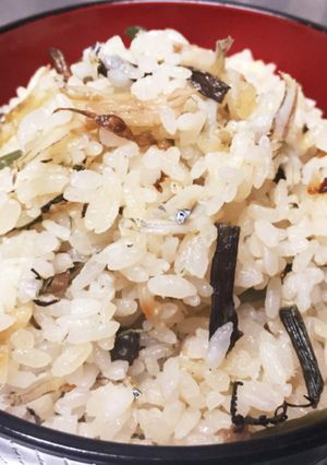 山菜としらすの炊き込みご飯-レシピのメイン写真