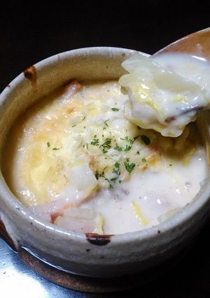 白菜とベーコンのグラタン♪-レシピのメイン写真