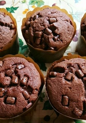 HMで簡単♪ダブルチョコマフィン♪-レシピのメイン写真