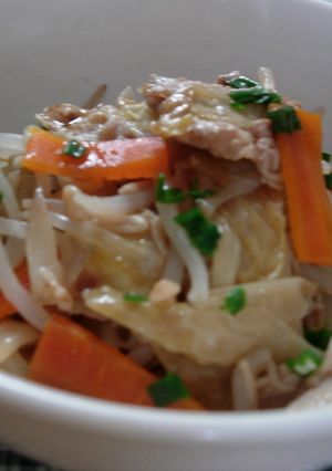 豚肉ともやしの蒸し煮-レシピのメイン写真