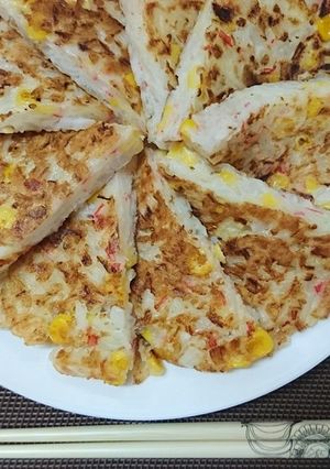 簡単節約、新玉ねぎコーン焼き-レシピのメイン写真
