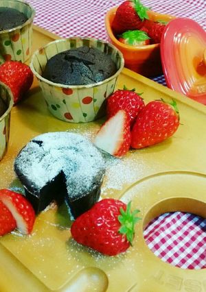 カップ　簡単　濃厚　プチガトーショコラ☆-レシピのメイン写真