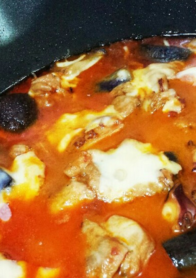 お父さんのナスと鶏肉のトマト煮-レシピのメイン写真