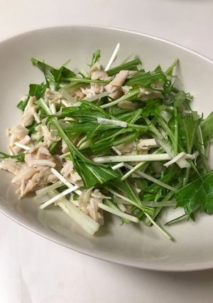 鶏胸肉のシーチキン風と水菜のサラダ-レシピのメイン写真