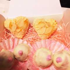 おっぱいカステラ♡ハートチョコパイ-レシピのメイン写真
