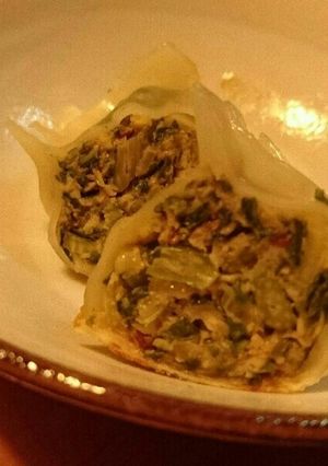 ゴマ香る♪セロリ餃子♪-レシピのメイン写真