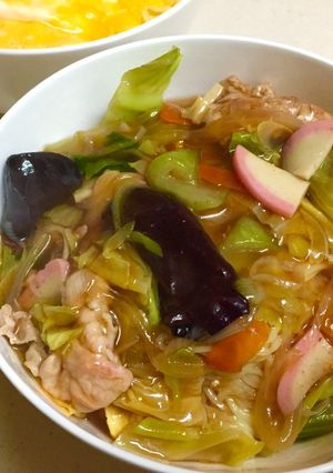 ボリュームたっぷり ＊ ちゃんぽん天津飯-レシピのメイン写真