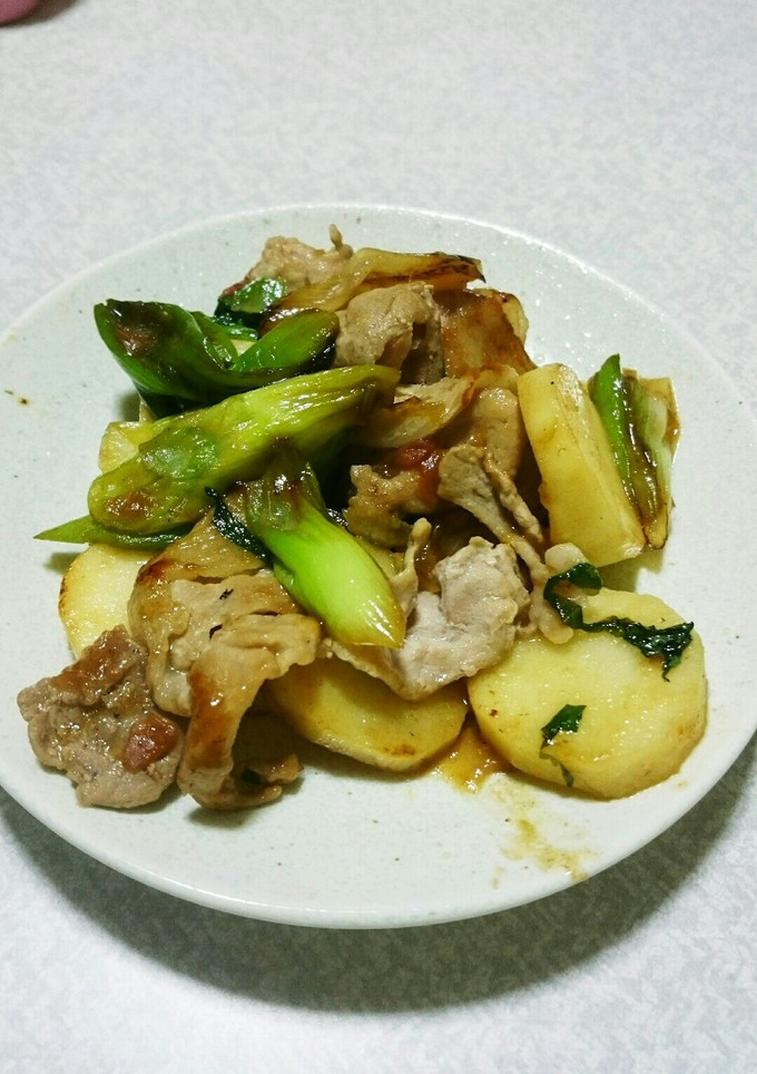 豚肉と長芋の炒め物～梅風味～-レシピのメイン写真