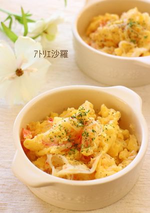5分！カニカマ最高♪スクランブルエッグ-レシピのメイン写真
