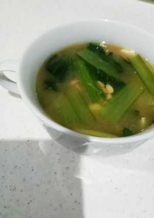 小松菜の納豆お味噌汁★-レシピのメイン写真