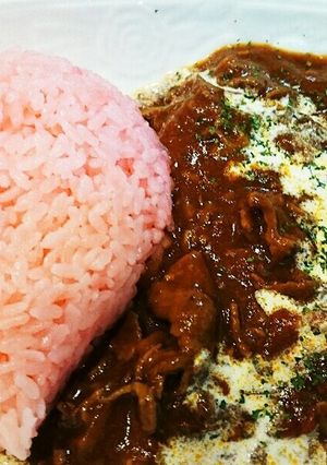 ピンクハートの情熱ハヤシライス-レシピのメイン写真