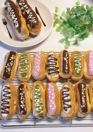 カラフルミニエクレア♡バレンタインに♡-レシピのメイン写真