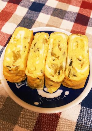 高菜入り卵焼き-レシピのメイン写真