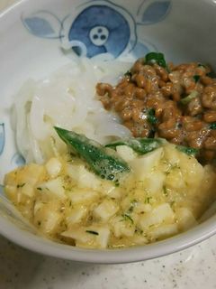イカとなっとろろ丼-レシピのメイン写真