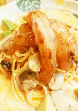 超濃厚!簡単!絶品海老のクリームパスタ-レシピのメイン写真