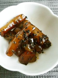 こんにゃく甘辛胡麻炒め-レシピのメイン写真