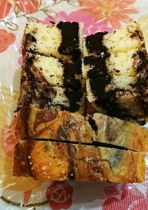 マーブルパウンドケーキ-レシピのメイン写真
