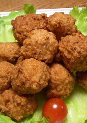 粒々蓮根が入ったイカ団子-レシピのメイン写真