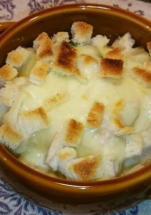 グラタンにパン粉じゃなくクルトン風で。-レシピのメイン写真