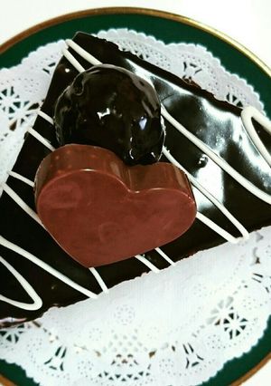 簡単☆3つの食感バレンタインチョコケーキ-レシピのメイン写真