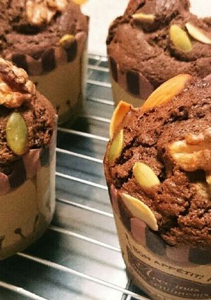 少量♪ＨＭでふわふわチョコカップケーキ♪-レシピのメイン写真