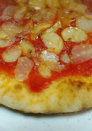 魚焼きグリルで手作りピザ☆マリナーラ-レシピのメイン写真