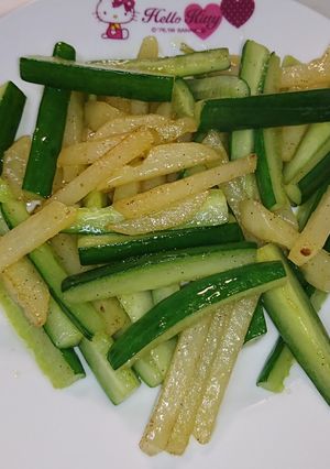 じゃがいもときゅうりの創味シャンタン炒め-レシピのメイン写真