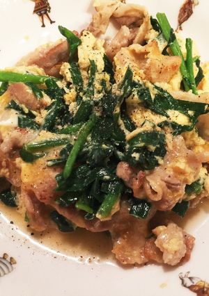 和風ブタニラ玉-レシピのメイン写真